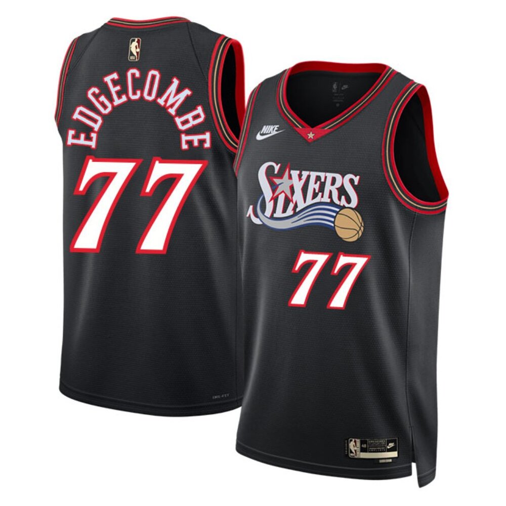 Mens Small VJ Edgecombe Black Jersey Stitched
